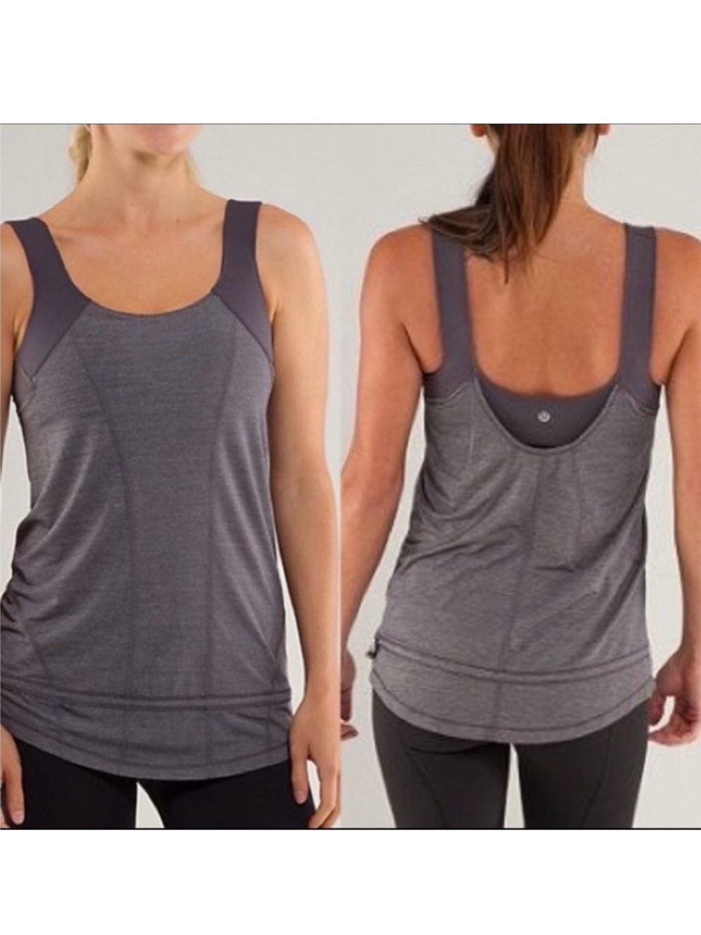 Lululemon Run: For Your Life Tank Heathered Black / Grey 4